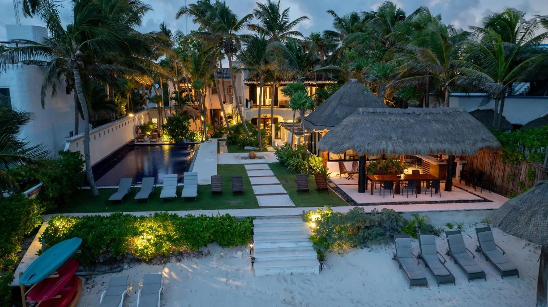 6Br Exclusive Beachfront Villa W/ Pool In Tulum Balcheil 0*,  Mexico