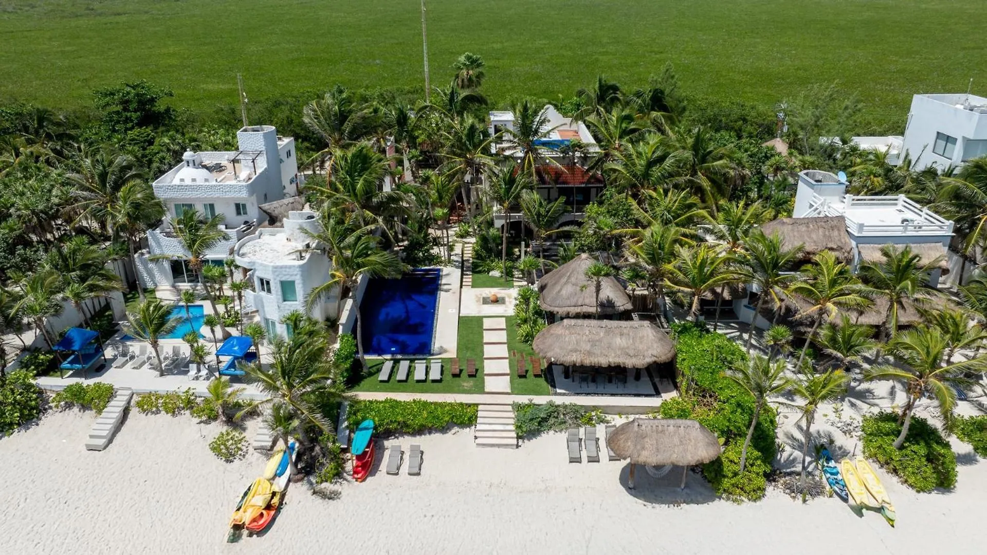 6Br Exclusive Beachfront Villa W/ Pool In Tulum Balcheil