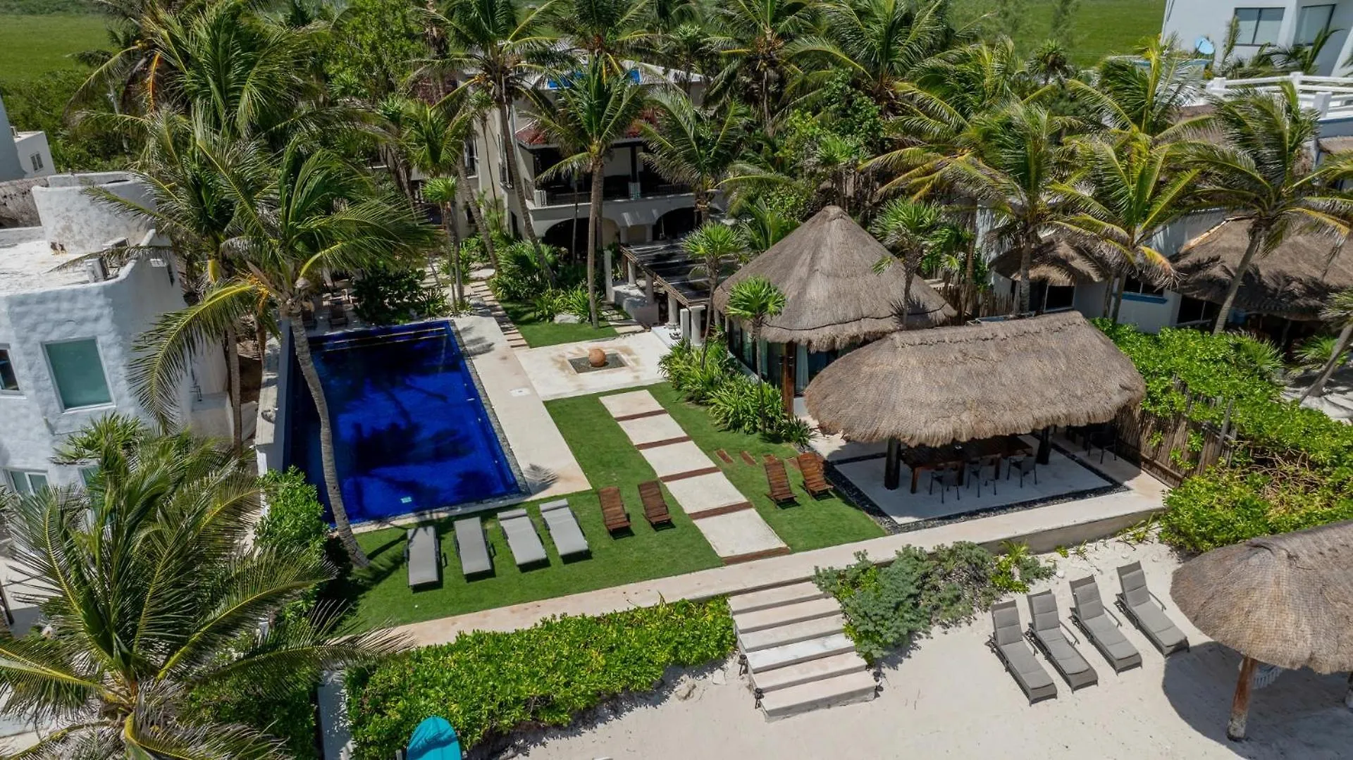 6Br Exclusive Beachfront Villa W/ Pool In Tulum Balcheil 0*,